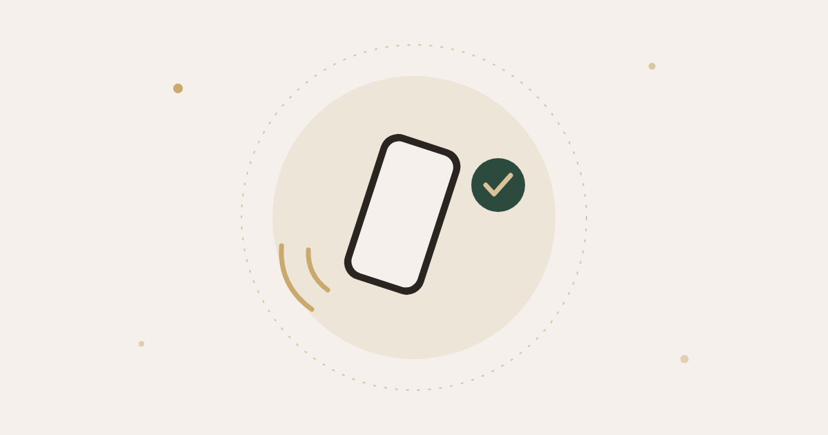 Ilustração de detecção de queda pelo celular: aparelho registrando o impacto e aviso confirmado